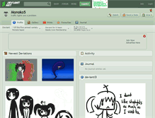 Tablet Screenshot of monoko5.deviantart.com