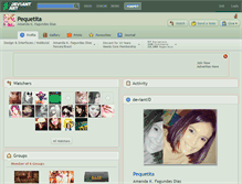 Tablet Screenshot of pequetita.deviantart.com