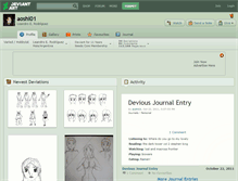 Tablet Screenshot of aoshi01.deviantart.com