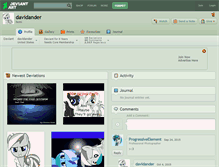 Tablet Screenshot of davidander.deviantart.com