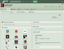 Tablet Screenshot of paulthomas.deviantart.com
