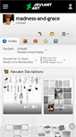 Mobile Screenshot of madness-and-grace.deviantart.com