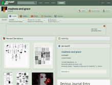 Tablet Screenshot of madness-and-grace.deviantart.com