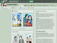 Tablet Screenshot of cardboardangel.deviantart.com