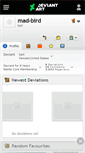 Mobile Screenshot of mad-bird.deviantart.com