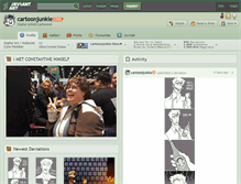 Tablet Screenshot of cartoonjunkie.deviantart.com