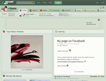Tablet Screenshot of i-utopia.deviantart.com