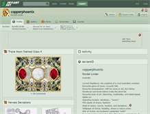 Tablet Screenshot of copperphoenix.deviantart.com