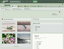 Tablet Screenshot of macuma.deviantart.com