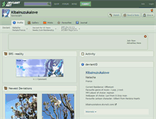 Tablet Screenshot of kibainuzukalove.deviantart.com