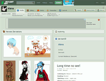 Tablet Screenshot of aiana.deviantart.com