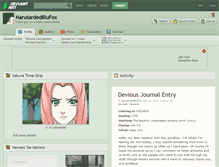 Tablet Screenshot of narutardedblufox.deviantart.com