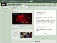Tablet Screenshot of darren-shan-fan-club.deviantart.com