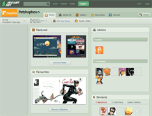 Tablet Screenshot of petshopbox.deviantart.com