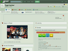 Tablet Screenshot of flygerxamber.deviantart.com