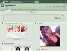 Tablet Screenshot of kamii-indiscreet.deviantart.com