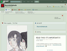 Tablet Screenshot of beyondxmatsuda.deviantart.com