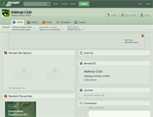 Tablet Screenshot of makeup-club.deviantart.com