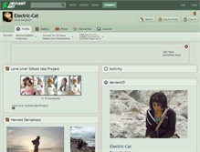 Tablet Screenshot of electric-cat.deviantart.com