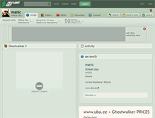 Tablet Screenshot of manic.deviantart.com