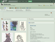 Tablet Screenshot of devia-luna.deviantart.com