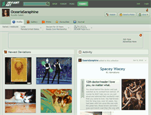 Tablet Screenshot of oceariasaraphine.deviantart.com