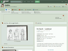 Tablet Screenshot of kidd0n.deviantart.com