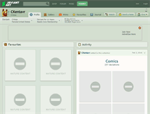 Tablet Screenshot of ckentavr.deviantart.com