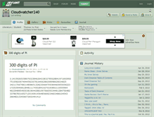 Tablet Screenshot of cloudwatcher240.deviantart.com