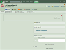 Tablet Screenshot of intellectualrapist.deviantart.com