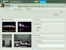 Tablet Screenshot of andulka.deviantart.com