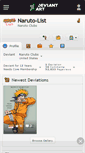 Mobile Screenshot of naruto-list.deviantart.com