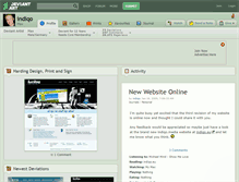 Tablet Screenshot of indiqo.deviantart.com
