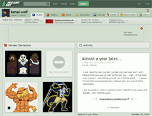 Tablet Screenshot of kenai-wolf.deviantart.com