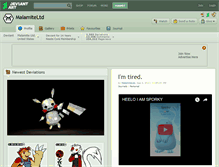 Tablet Screenshot of malamiteltd.deviantart.com