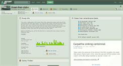 Desktop Screenshot of ocean-liner-club.deviantart.com