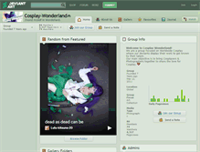 Tablet Screenshot of cosplay-wonderland.deviantart.com