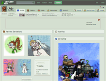 Tablet Screenshot of lieju.deviantart.com