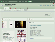 Tablet Screenshot of dark-snow-sorceress.deviantart.com