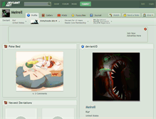 Tablet Screenshot of meirell.deviantart.com