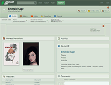 Tablet Screenshot of emerald-sage.deviantart.com