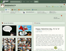 Tablet Screenshot of darkphantom16.deviantart.com