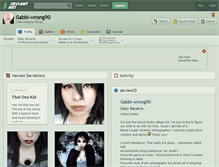 Tablet Screenshot of gabbi-wrong90.deviantart.com