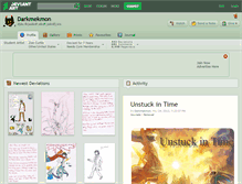 Tablet Screenshot of darkmekmon.deviantart.com