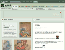 Tablet Screenshot of janlink12.deviantart.com