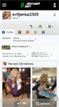 Mobile Screenshot of eviljenius2505.deviantart.com