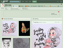 Tablet Screenshot of neko-reya.deviantart.com