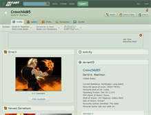 Tablet Screenshot of crowchild85.deviantart.com