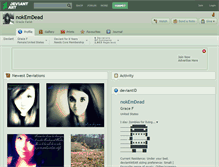 Tablet Screenshot of nokemdead.deviantart.com