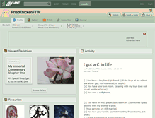 Tablet Screenshot of friedchickenftw.deviantart.com